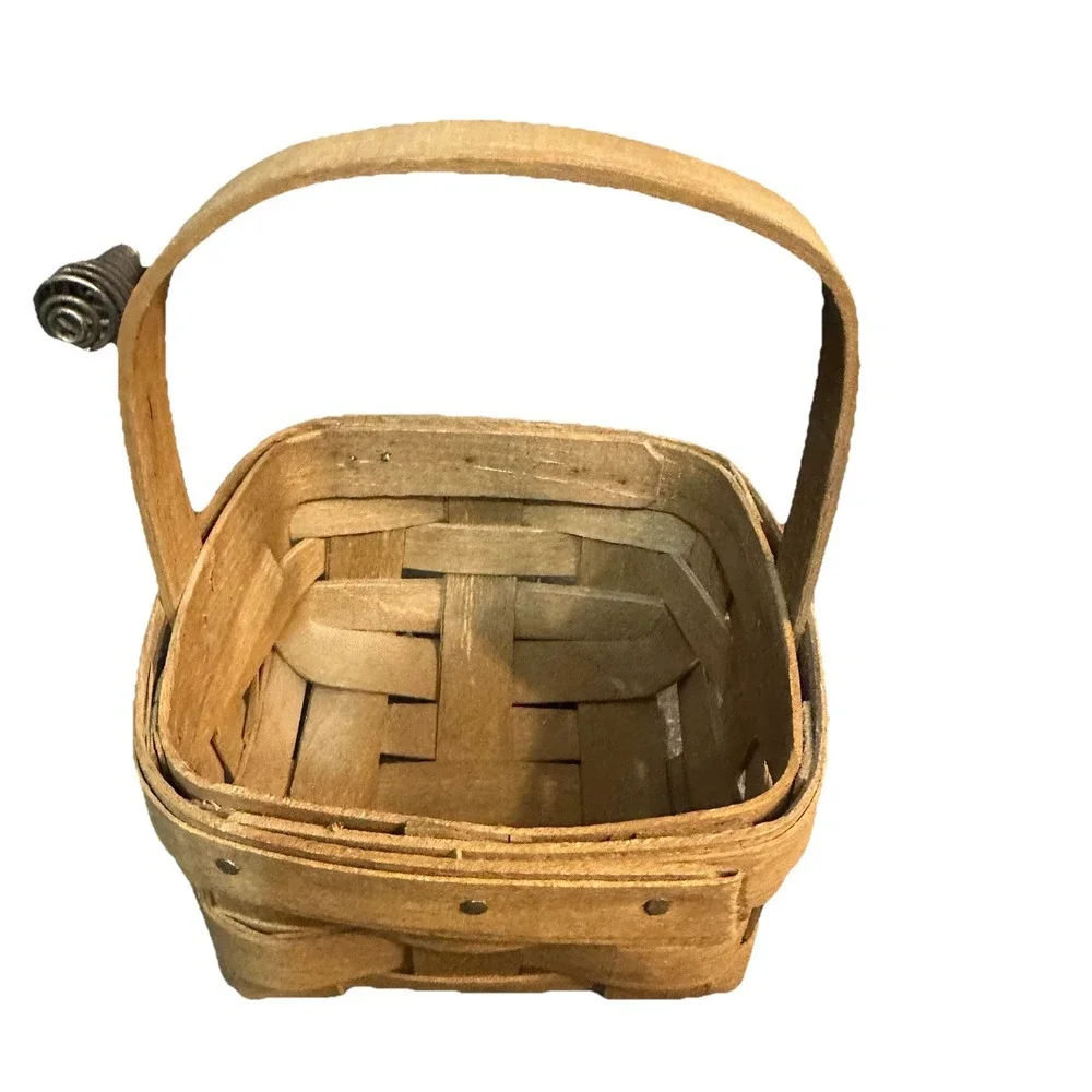 Vintage 1985 Longaberger Basket 5 X 2 W‎ Handle